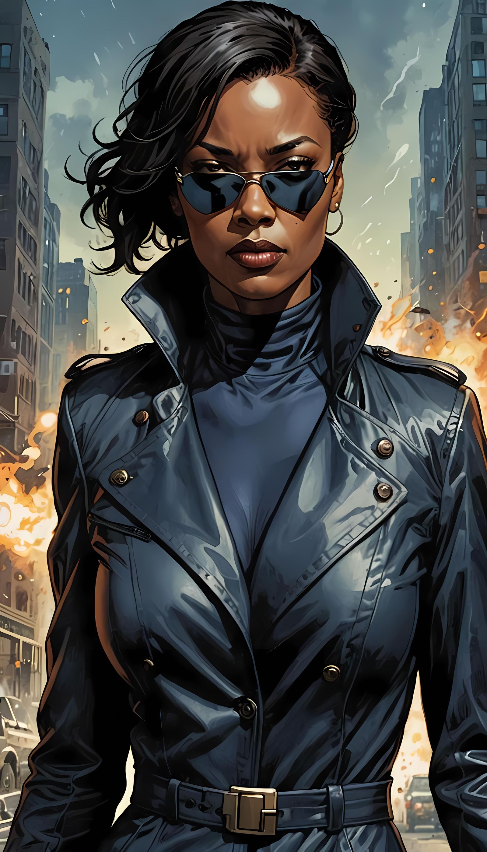 Aisha Tyler as Nikki Fury Comic Art