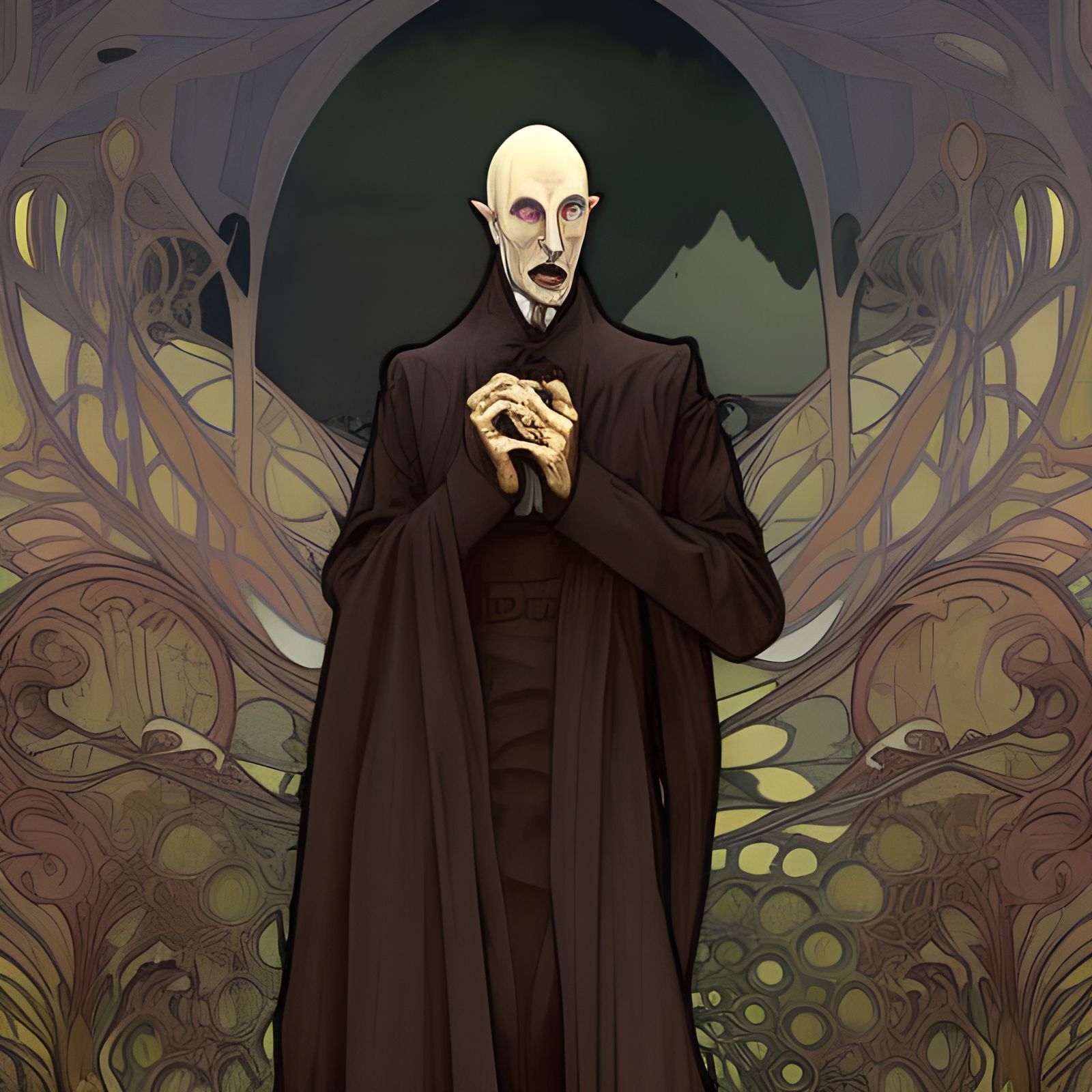 Nosferatu in Art Nouveau Winter Style