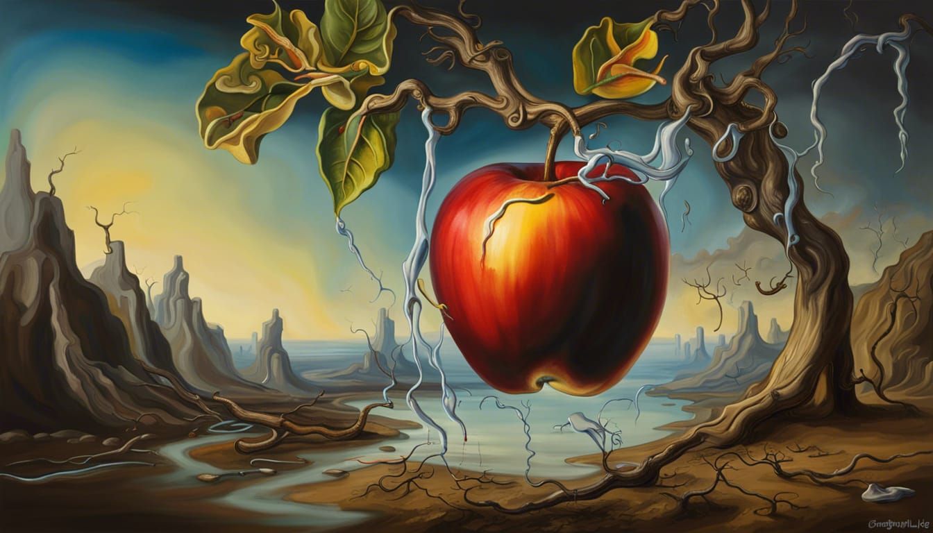 Surreal Apple from the Tree of Knowledge