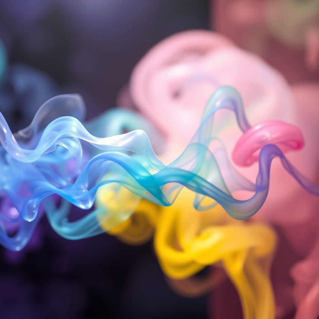 Vibrant Smoke in Radiant Light