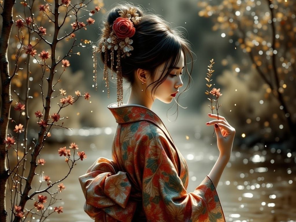 She inhales the spirit of the world