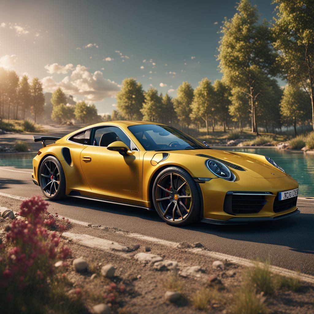 Porsche 911 Summer Edition: Detailed Matte Painting