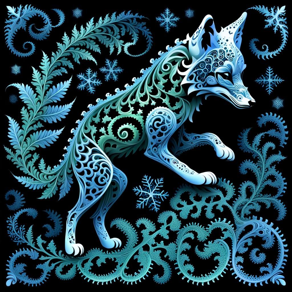 Terdragon Curve Fractal Fox