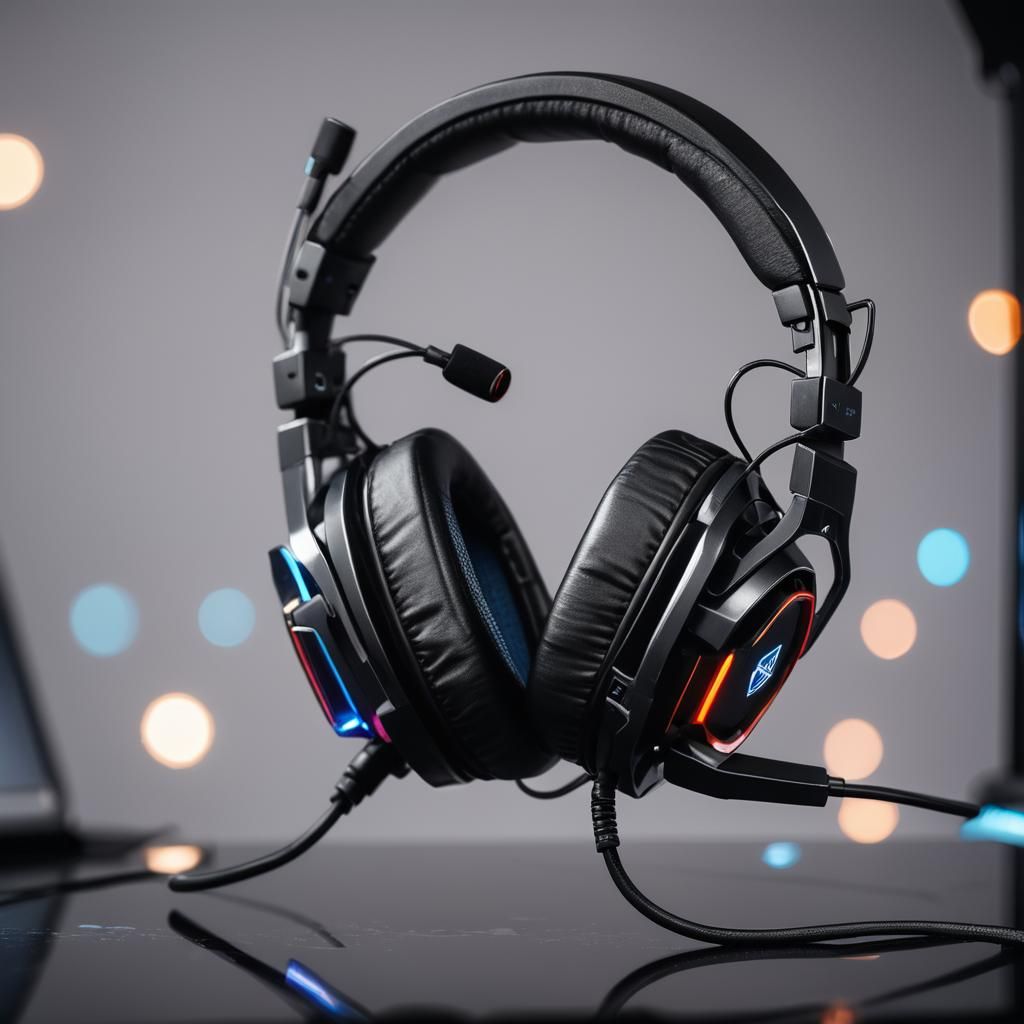 Pro Gamer Headset in Modern Gaming Setup