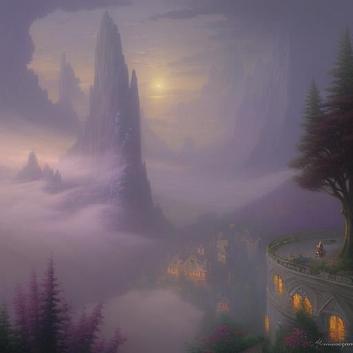 Hector and Andromache in Ethereal Mist