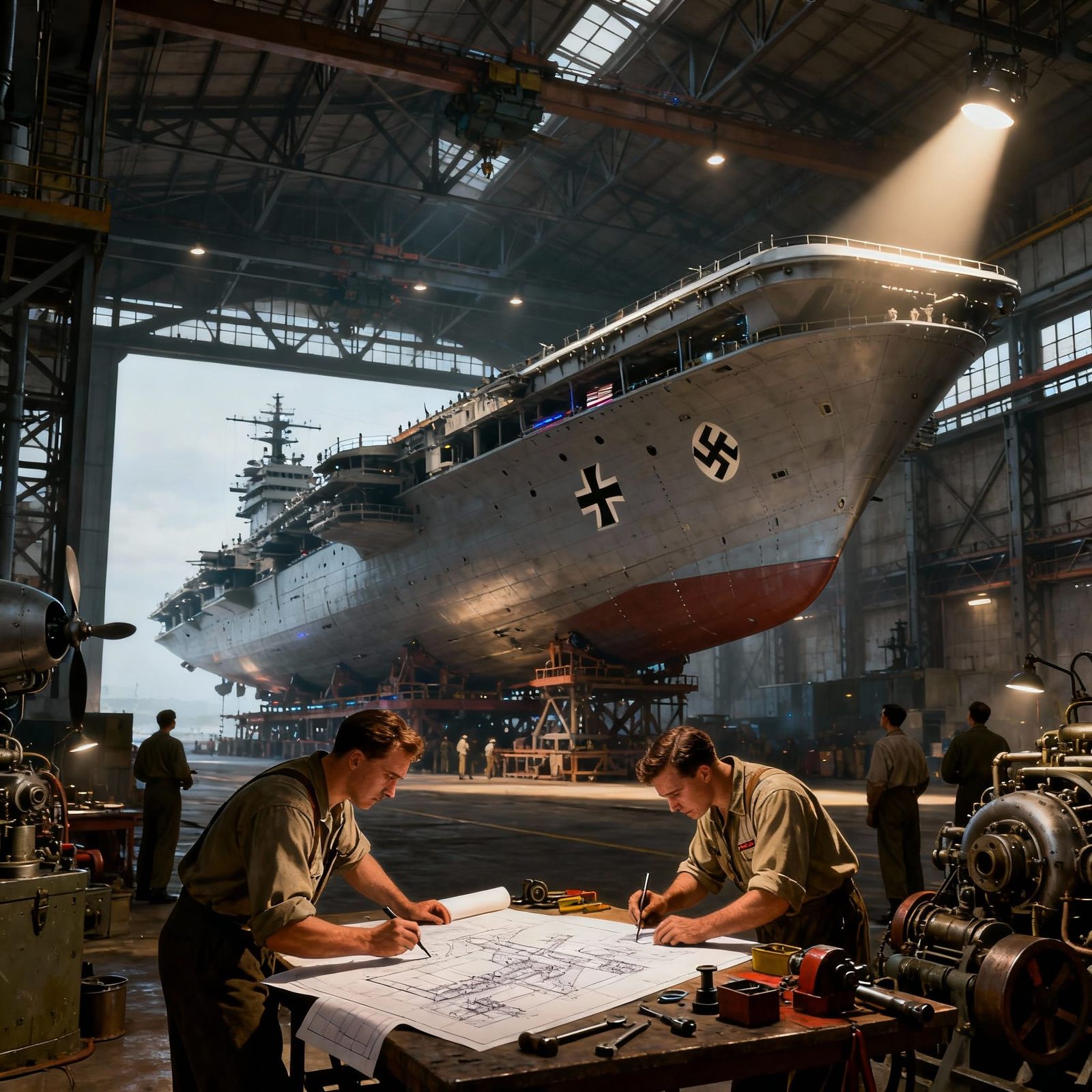 WWII Alternate History: Graf Zeppelin Aircraft Carrier in Ge...