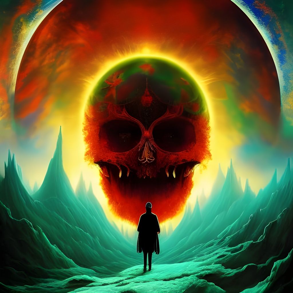 Soul's Silent Journey: Baroque Impasto Digital Art