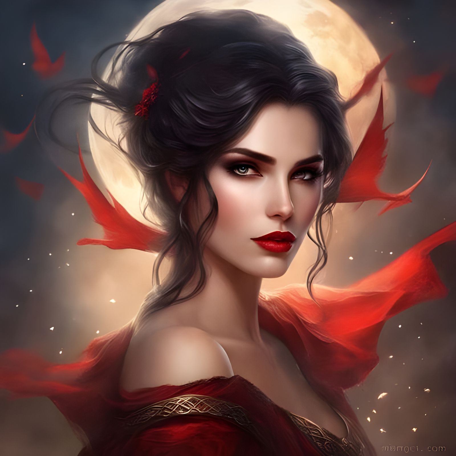 Medieval Vampire Assassin with Dark Hair