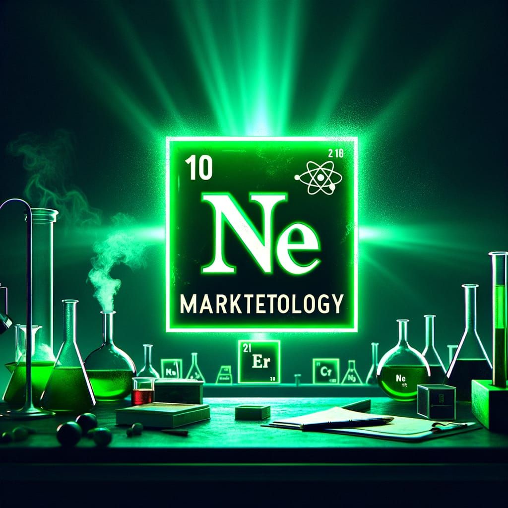 Ne Marketology Logo in Breaking Bad Style