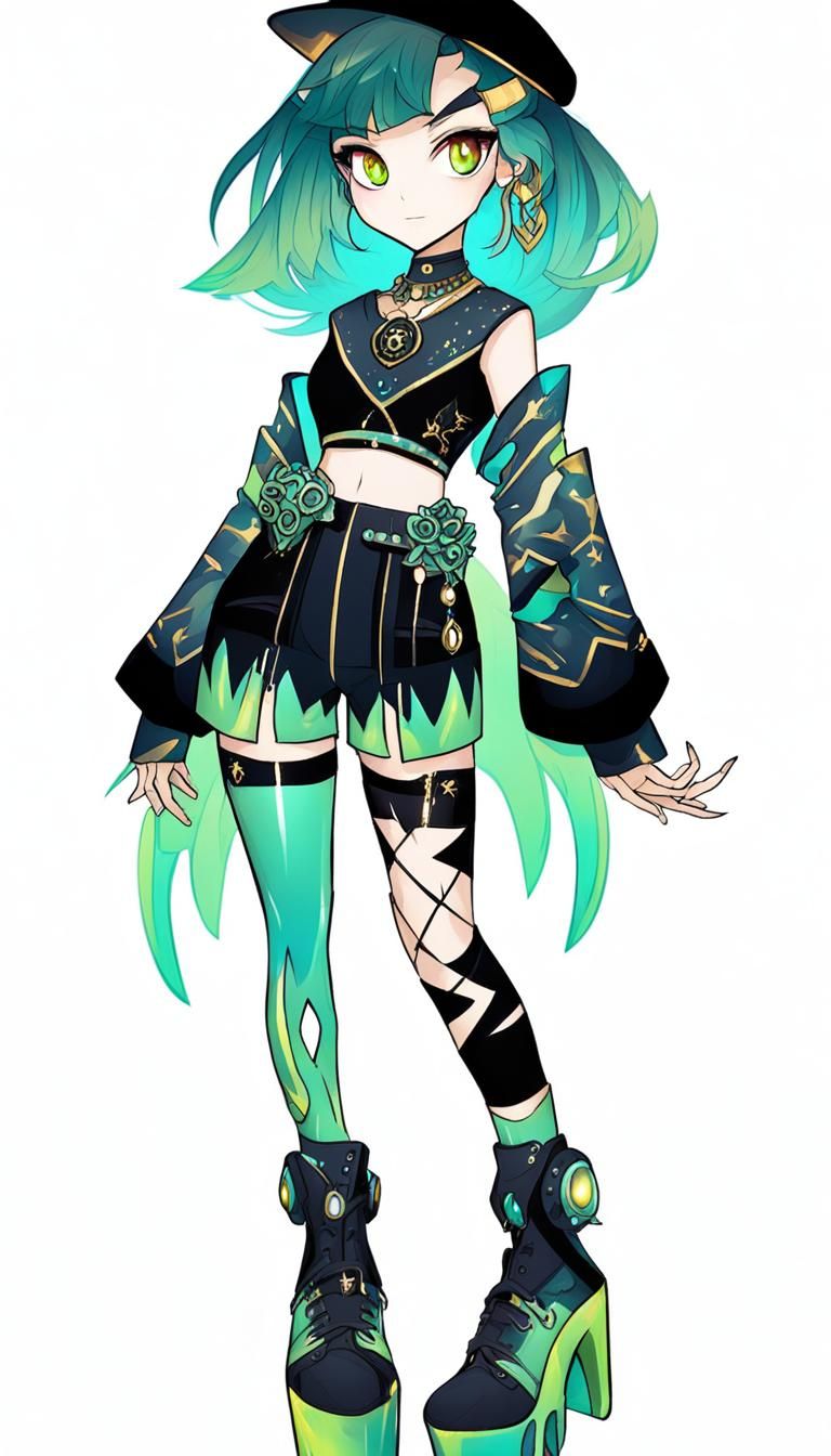 Appealing Monster Girl Character in Light Style