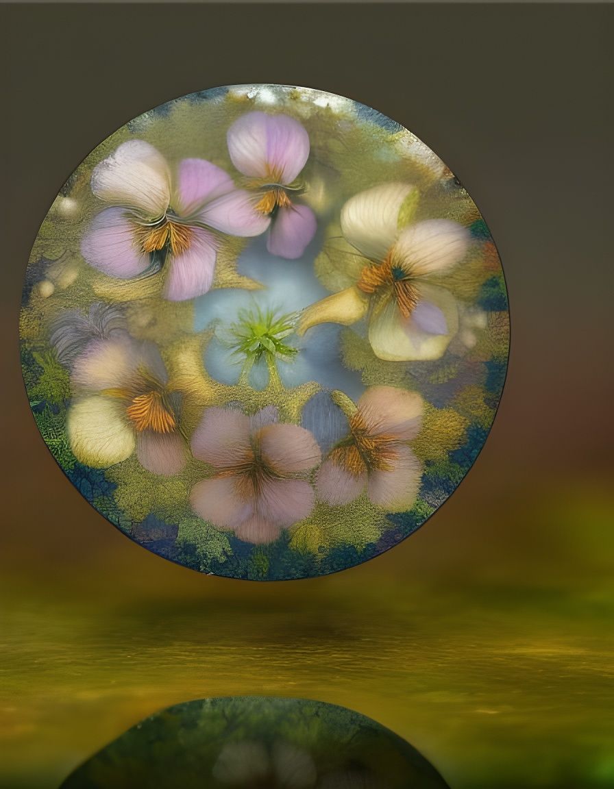 Floral Kaleidoscope with Dynamic Lighting