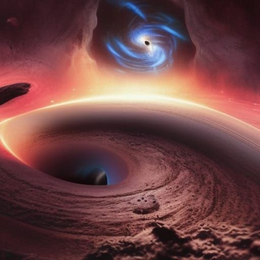 Epic Black Hole Digital Matte Painting
