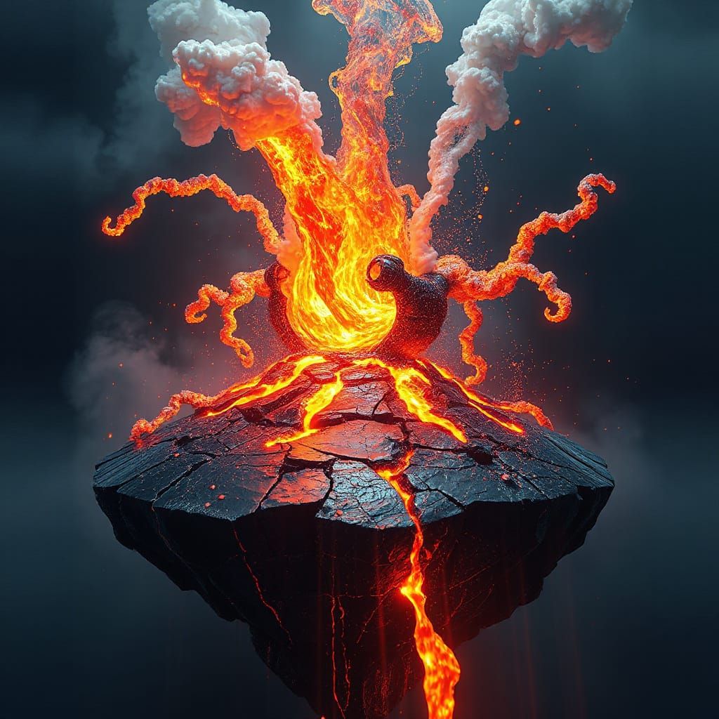 Biomechanical Obsidian Bloom in Cyberpunk Aesthetic