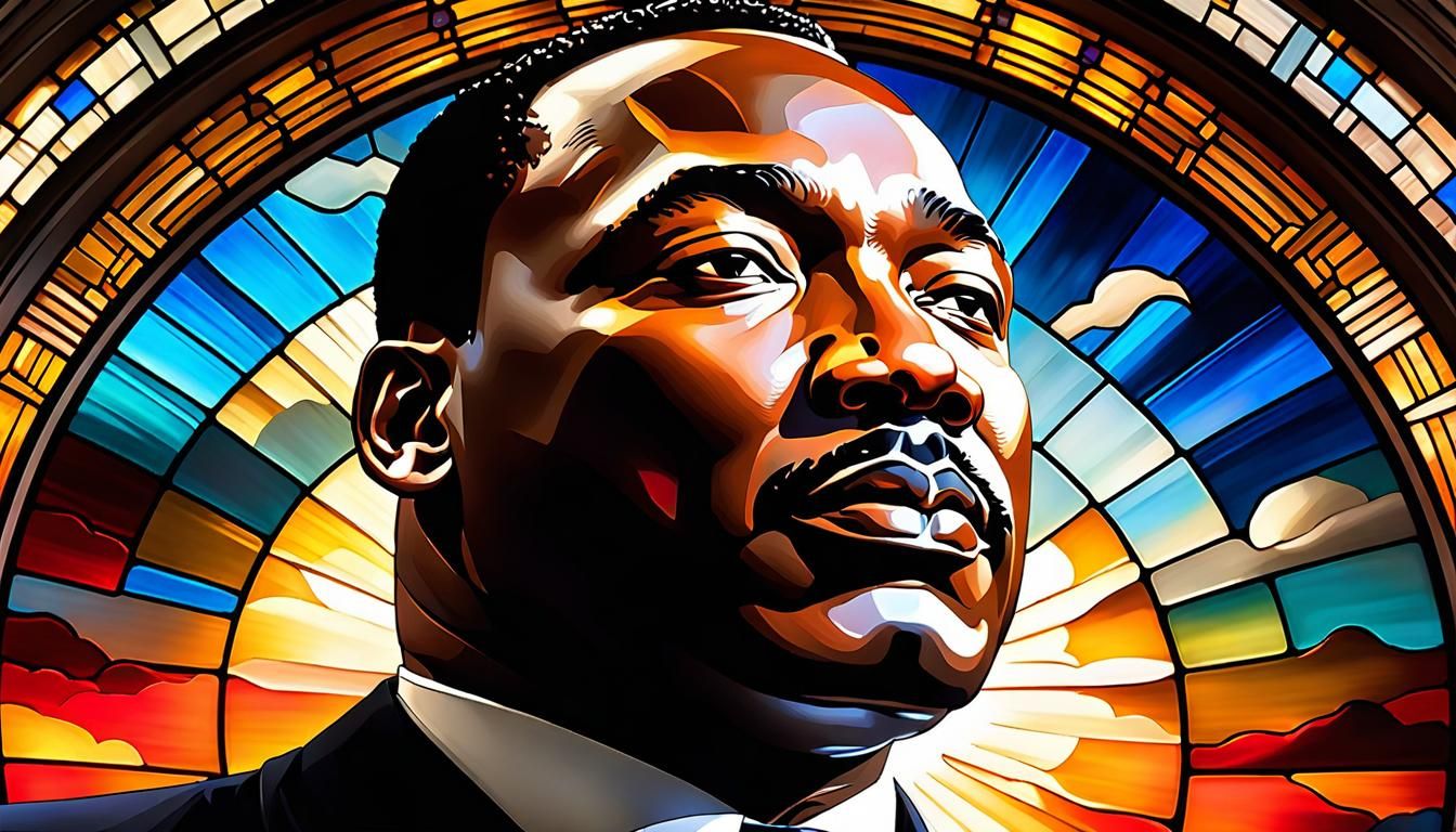 Stained Glass Window of Martin Luther King, Jr.