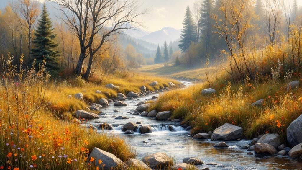 Abstract Morbid Earthscape in an Expressive Style