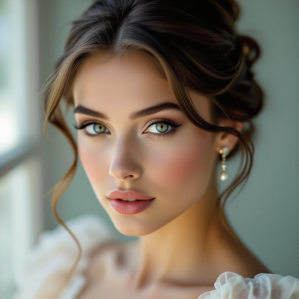 Elegant Ballerina Portrait in Soft Chiaroscuro Light