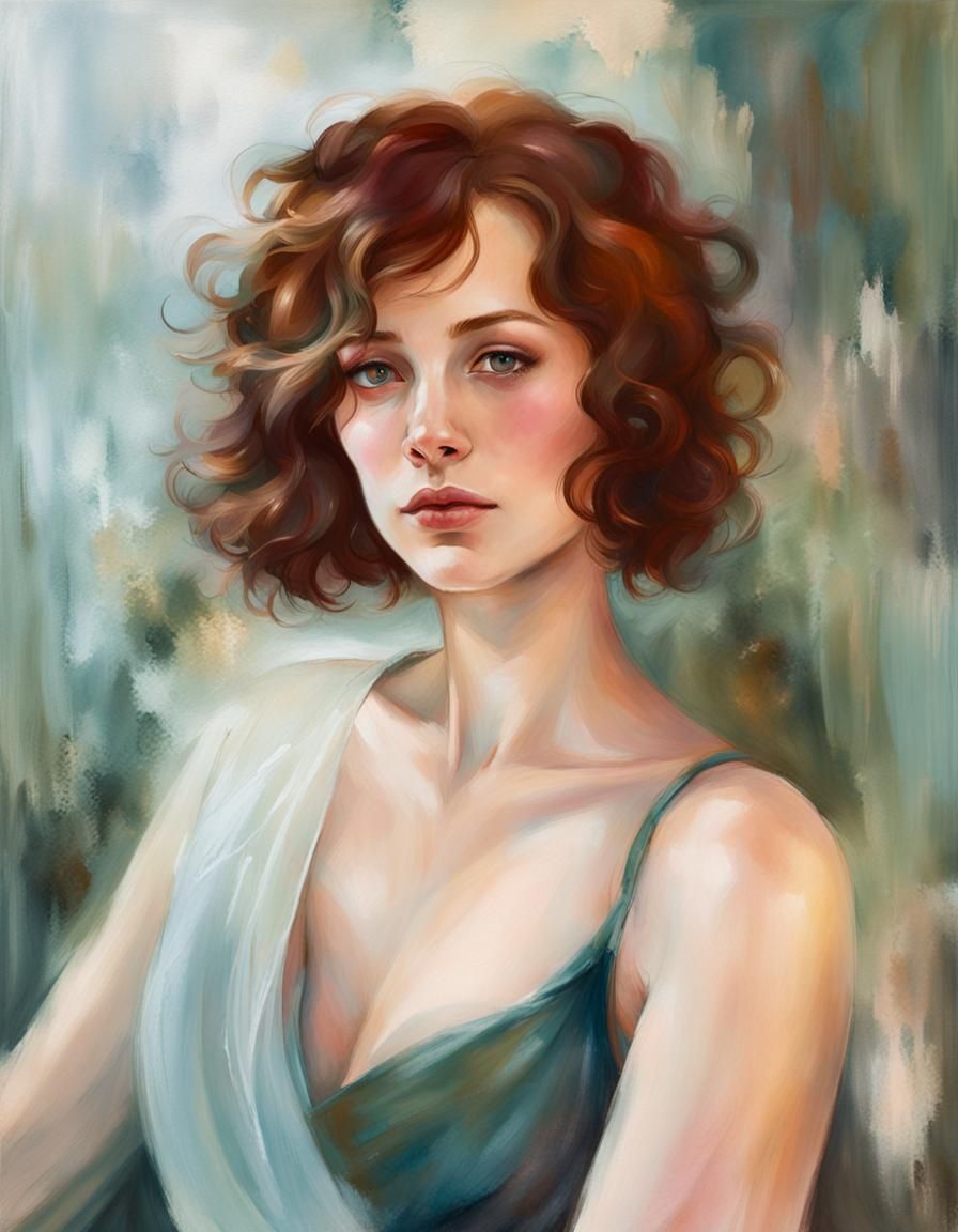 Ethereal Portrait of Laura Browny in Dreamlike Light