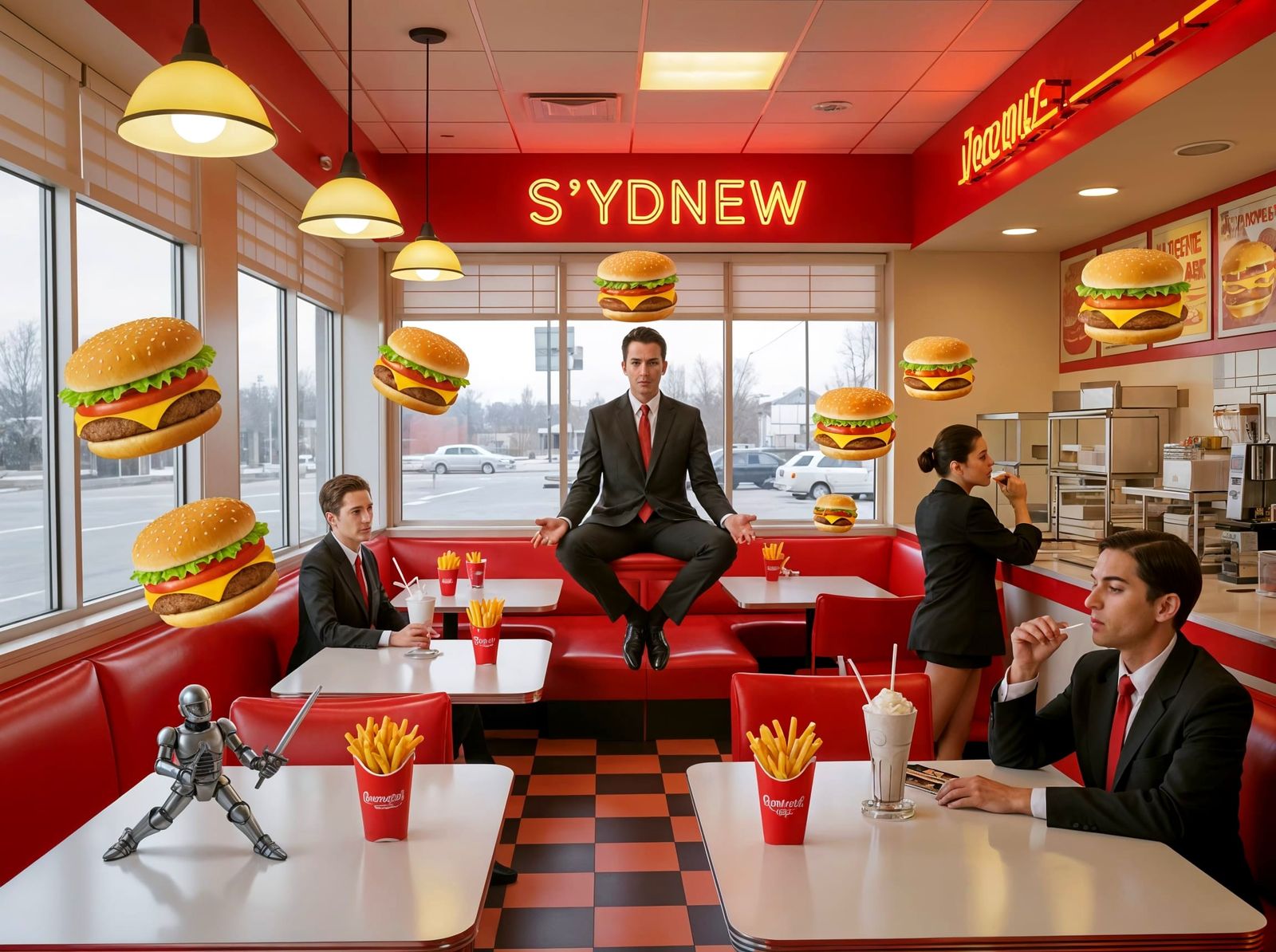 Bizarro-Backwards Day at No-Theme Wendy's!