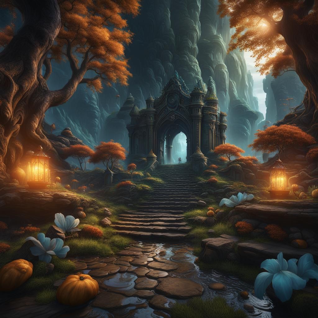 Fantastical Omlet: Detailed Matte Painting