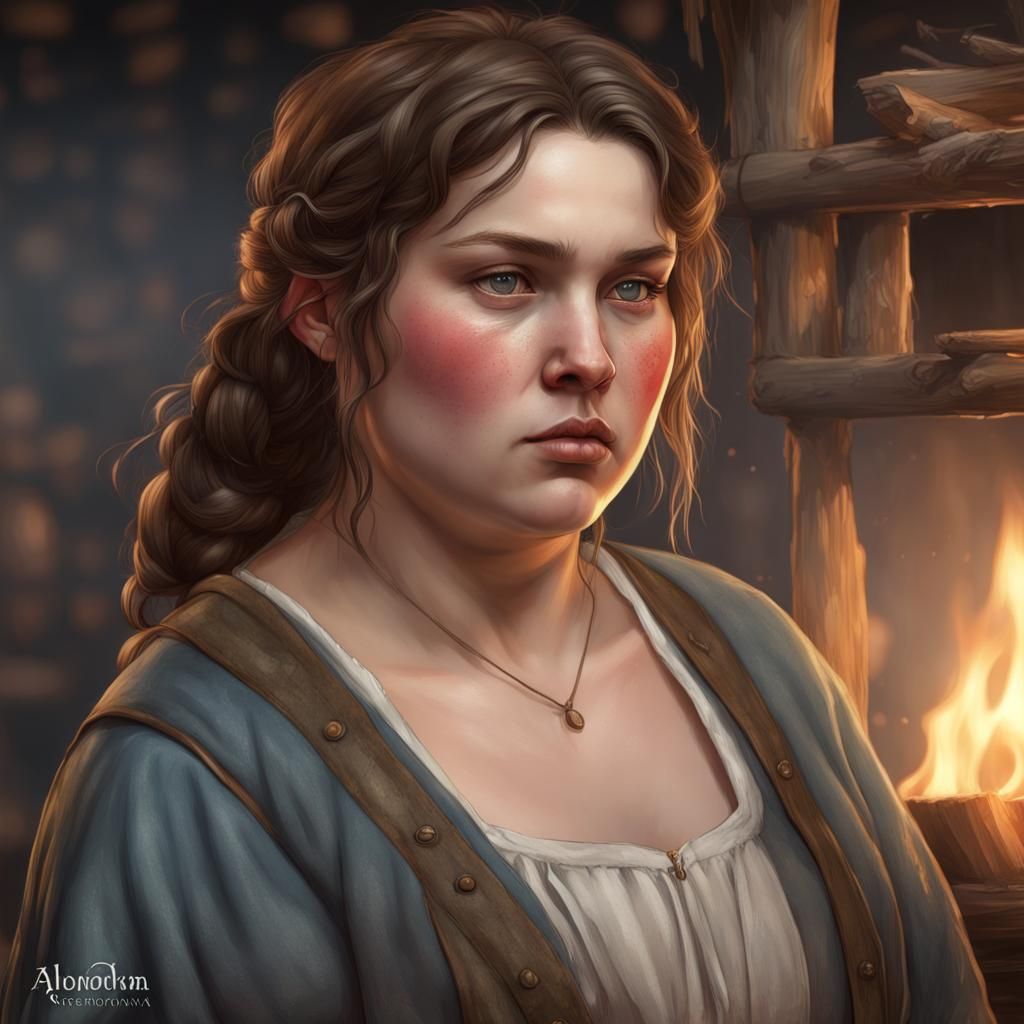 Medieval Basque Cook Portrait in Digital Art Style