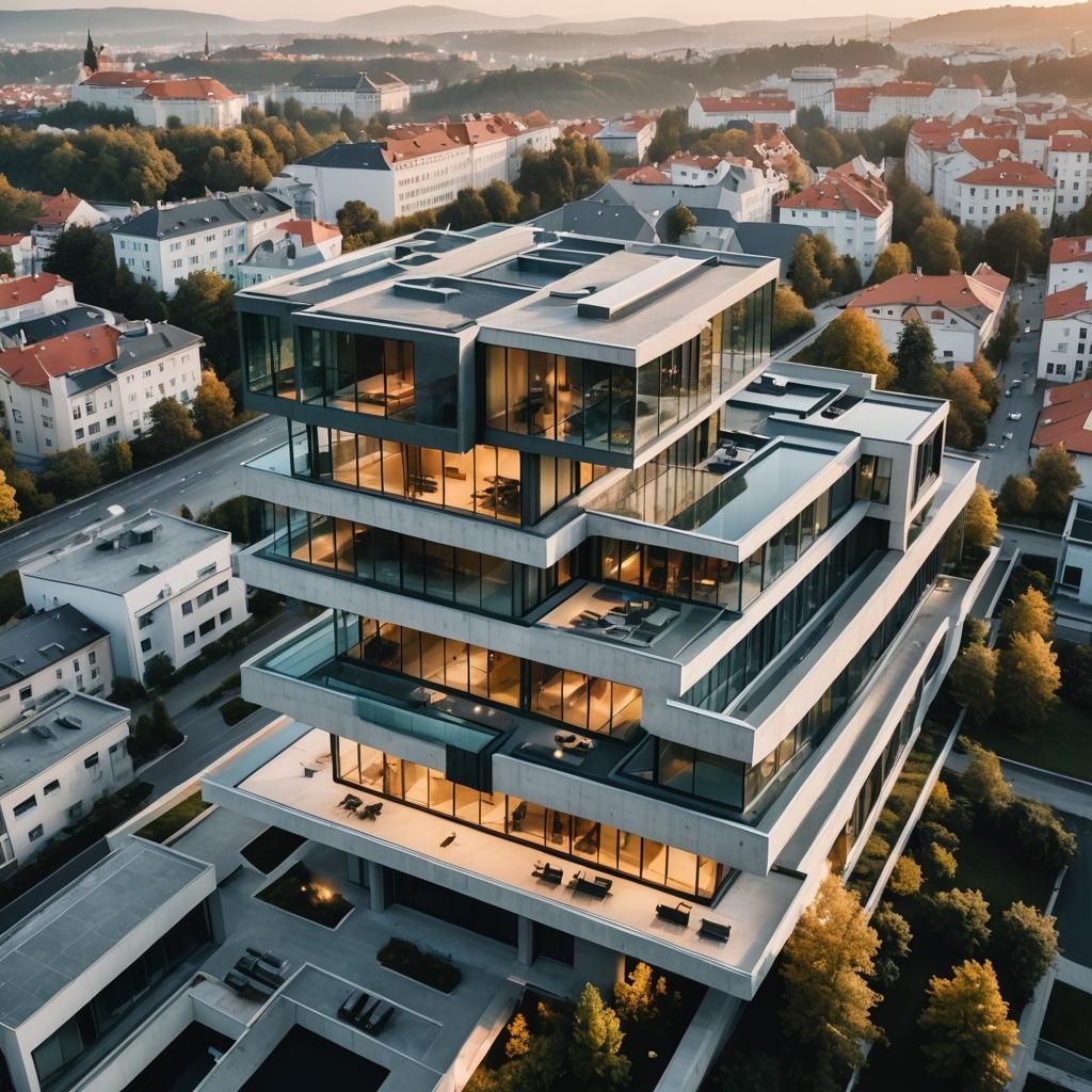 Futuristic Minimalist Villa in Prague: Architectural Visuali...