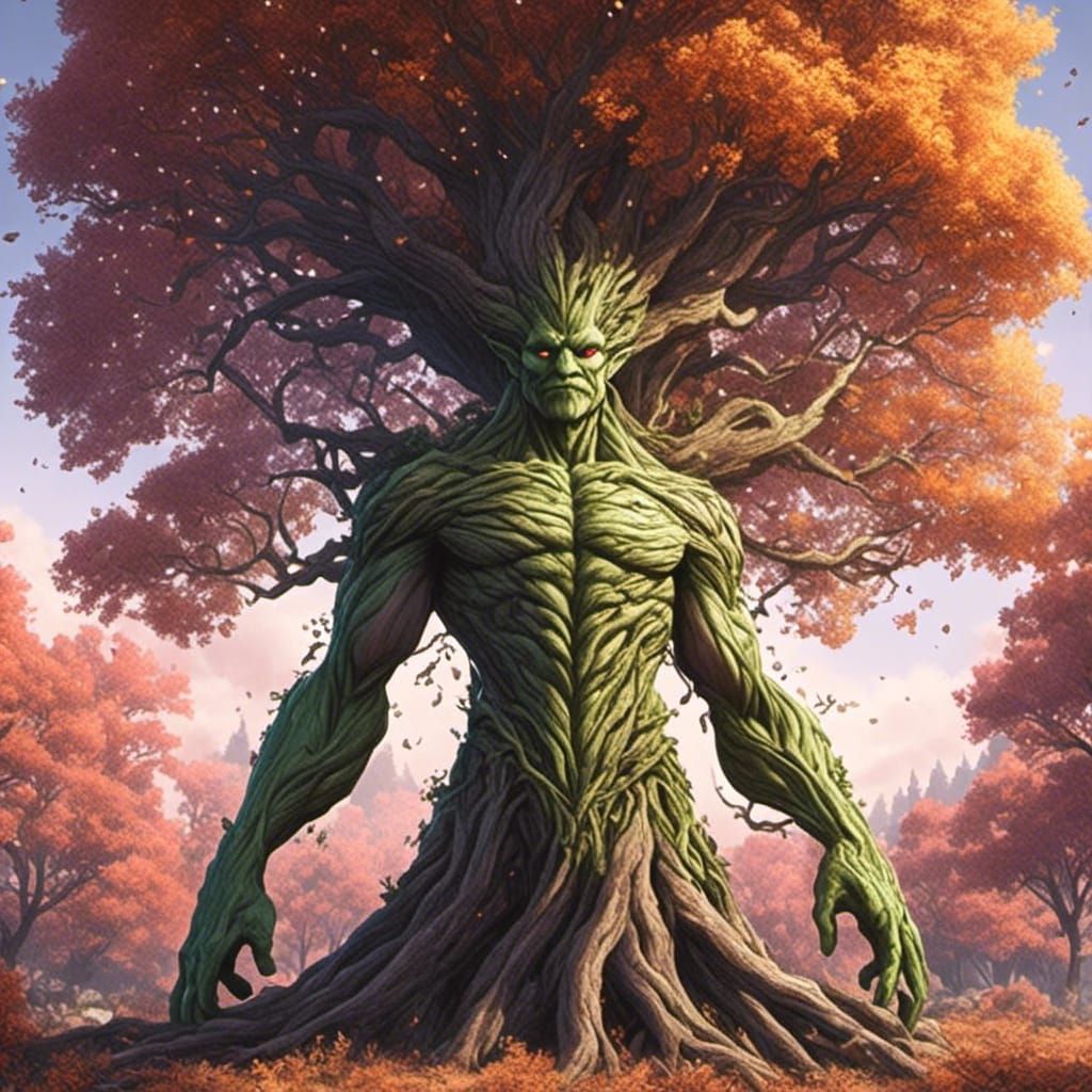 Handsome Tree Man Character Design in Unreal Engine