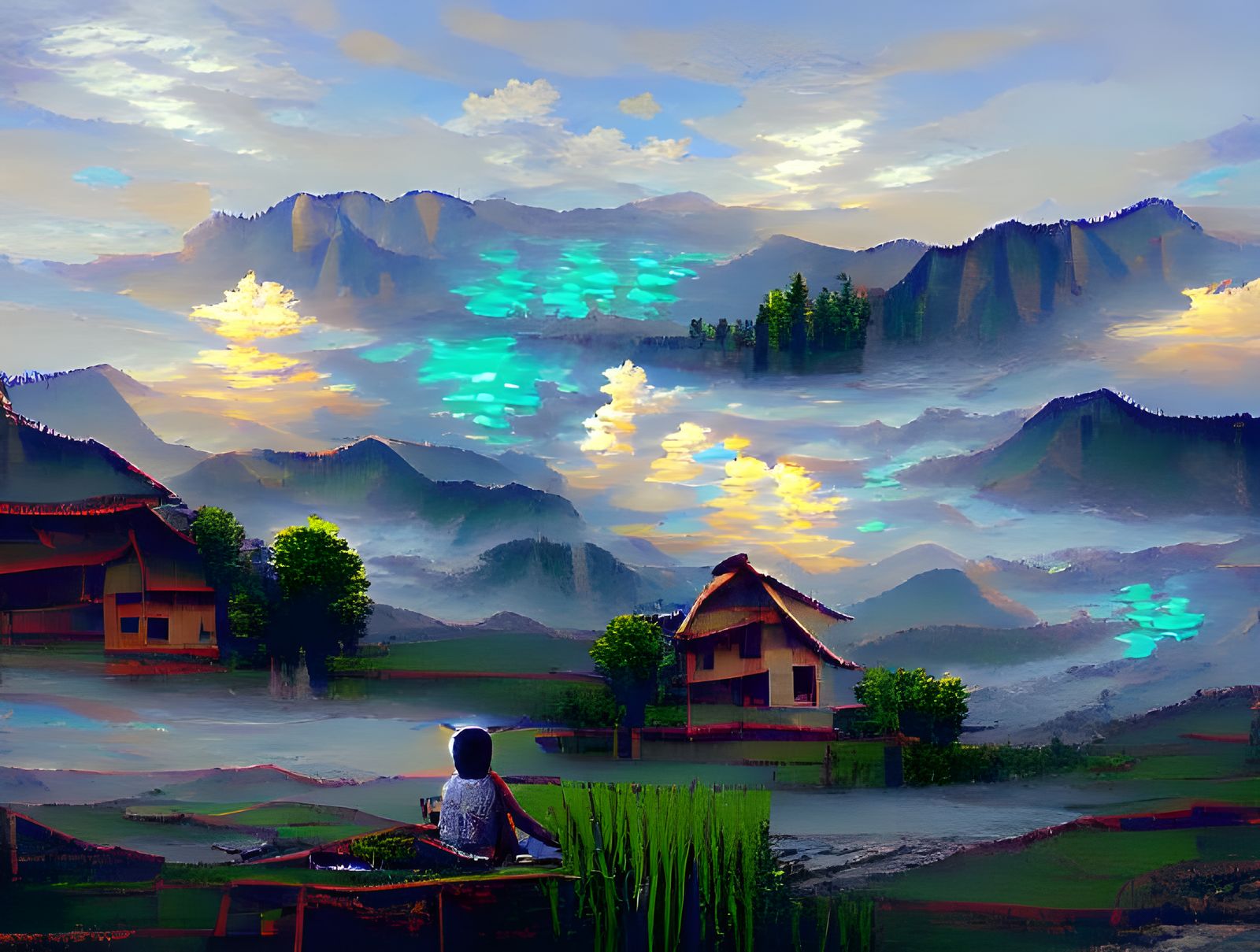 Basking in Morning Nature