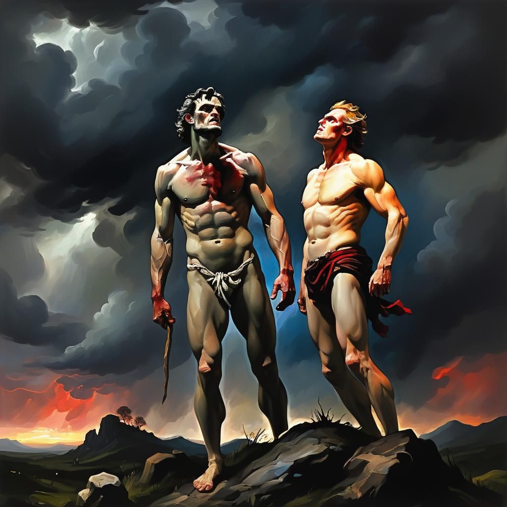 Cain and Abel: A Baroque Painting of Shock