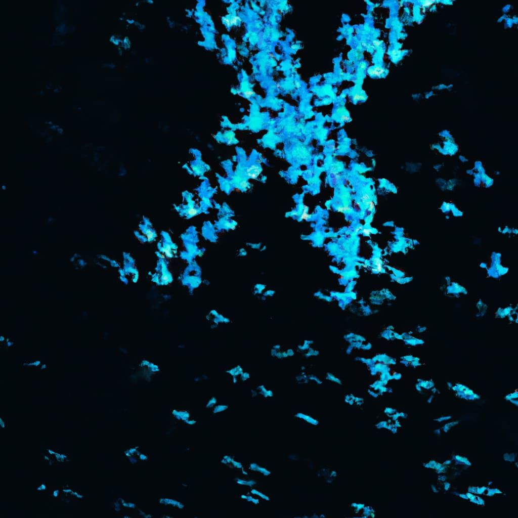 Birds Form X Icon in Cyberpunk Neon Style