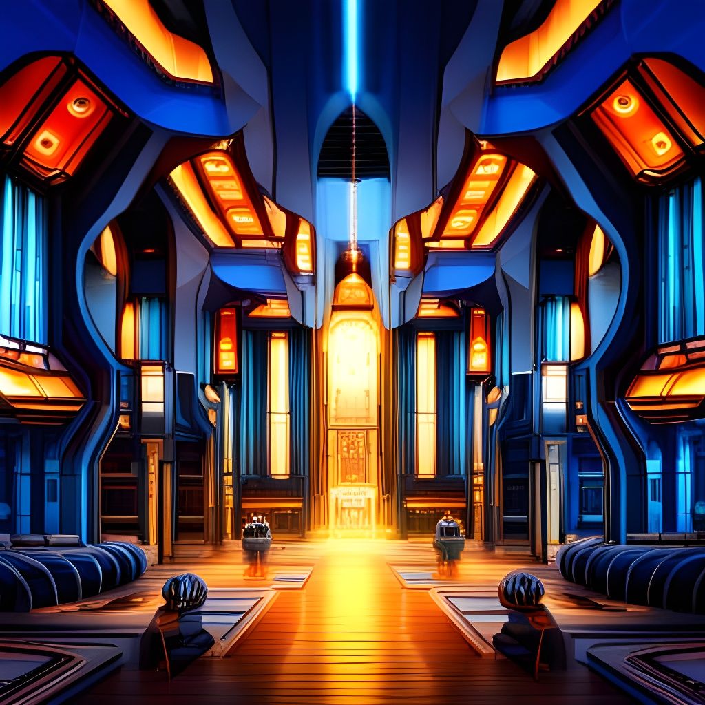 Cyberpunk Shambala: Futuristic Temples and Spaceships