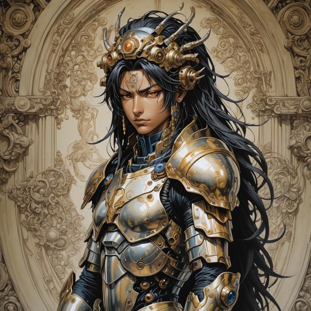Portrait Cyborg Shiva Versailles Baroque Sfumato Deunan Knut...