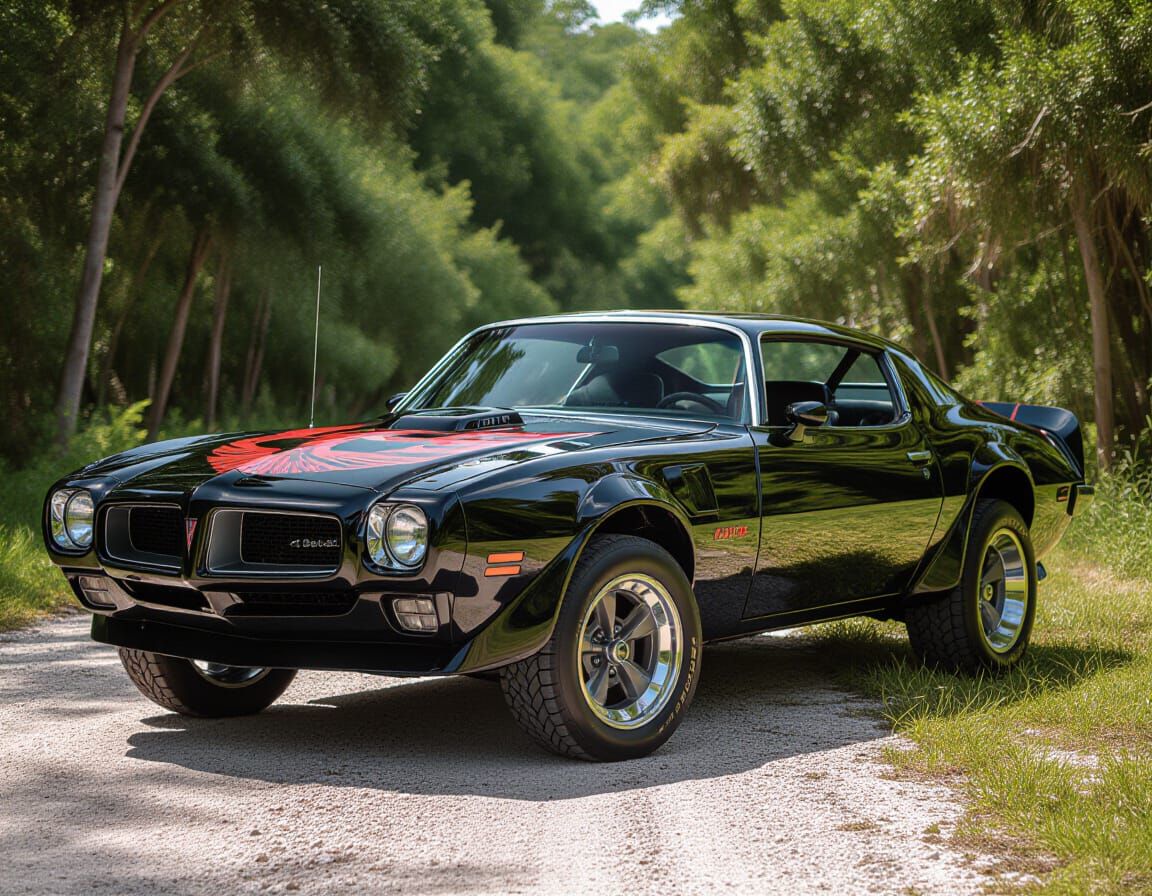 1971 Pontiac Firebird Custom Muscle Car in Jungle