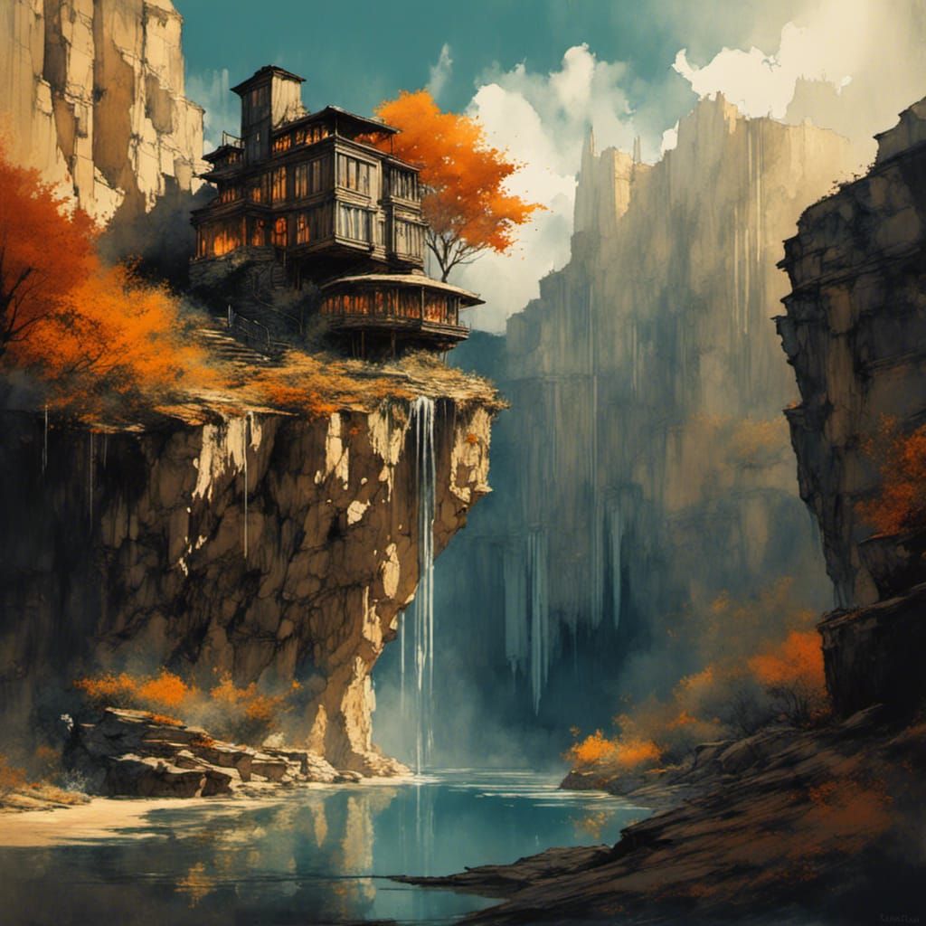 Cliff top house