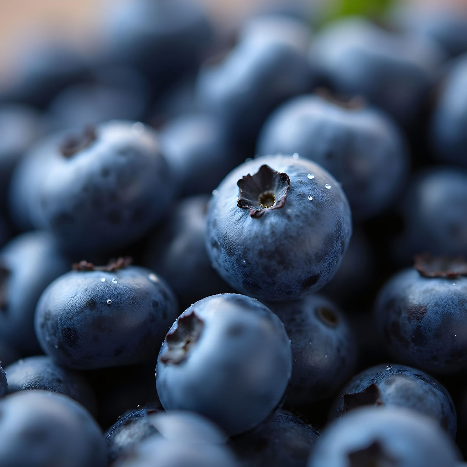 Vibrant Blueberries in Photorealistic Detail