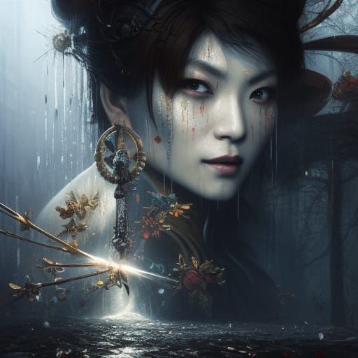 Chun-Li Horror Art in Gustave Doré Style