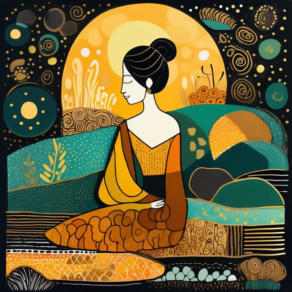 Vibrant Doodle Art with Whimsical Patterns