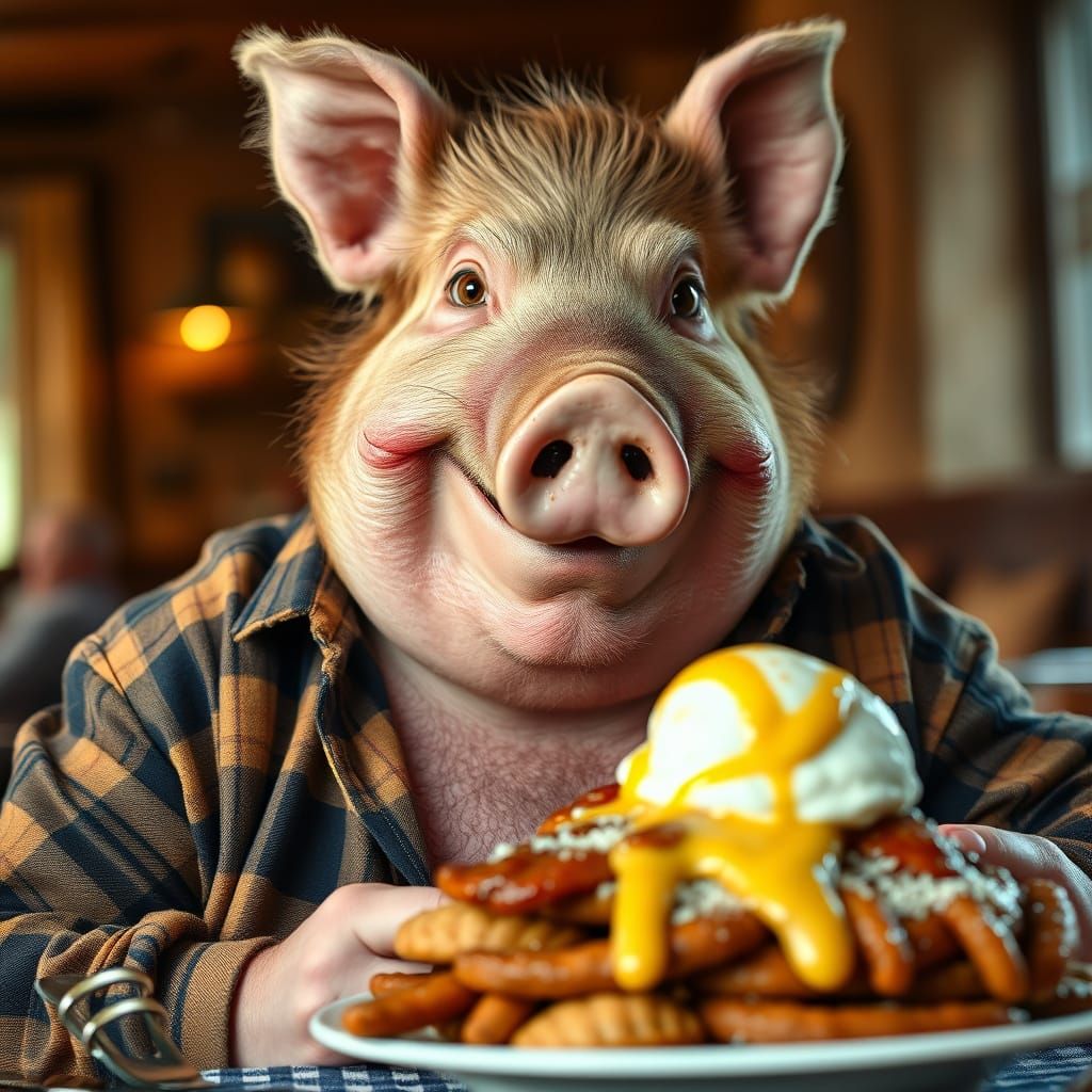 Jovial Gentleman Indulges in Kaiserschmarrn Delight