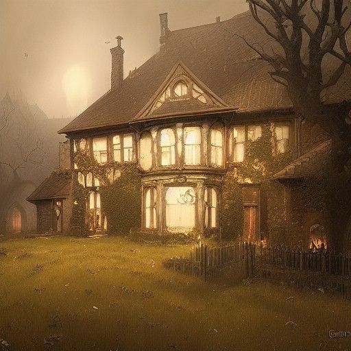Sinister Rosethorn Inn in Gothic Horror Style