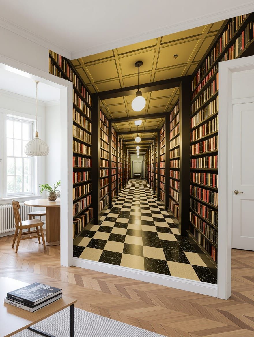 The Series of Lurches Between One Dramatic Pause and the Next with Vanishing Point Trompe L'oeils on Every Available Sur...