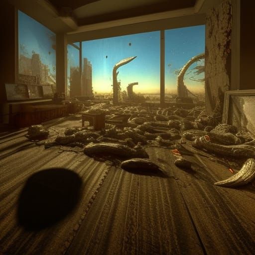 Eldritch Brain Vomit in Hyperrealistic 3D