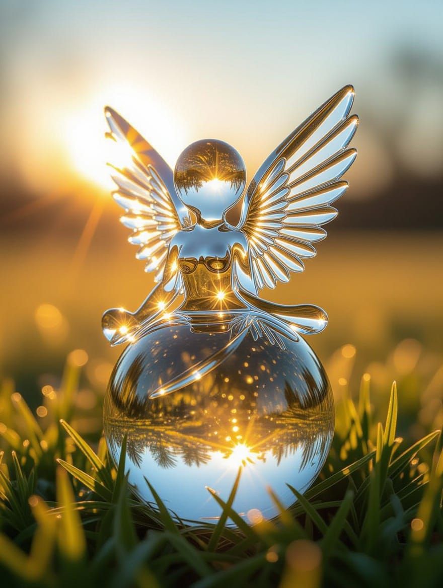 Rosy Dawn Empire Glass Angelbirdghost