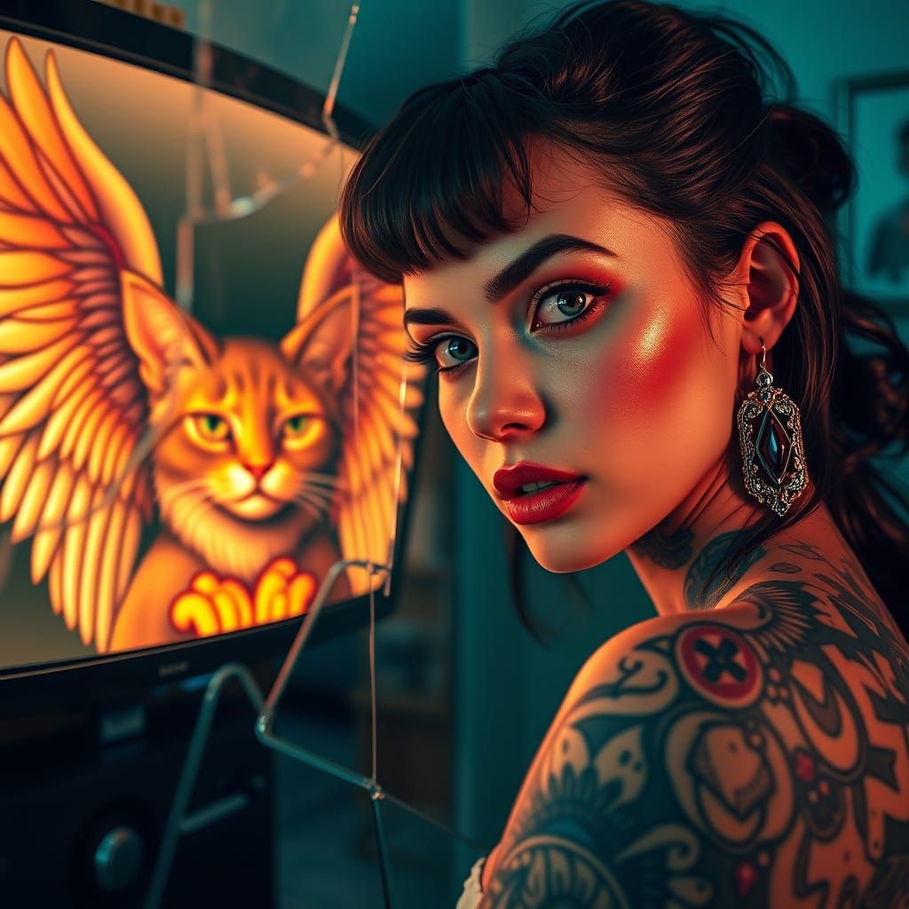 Cybercore Supermodel in Intricate Detail