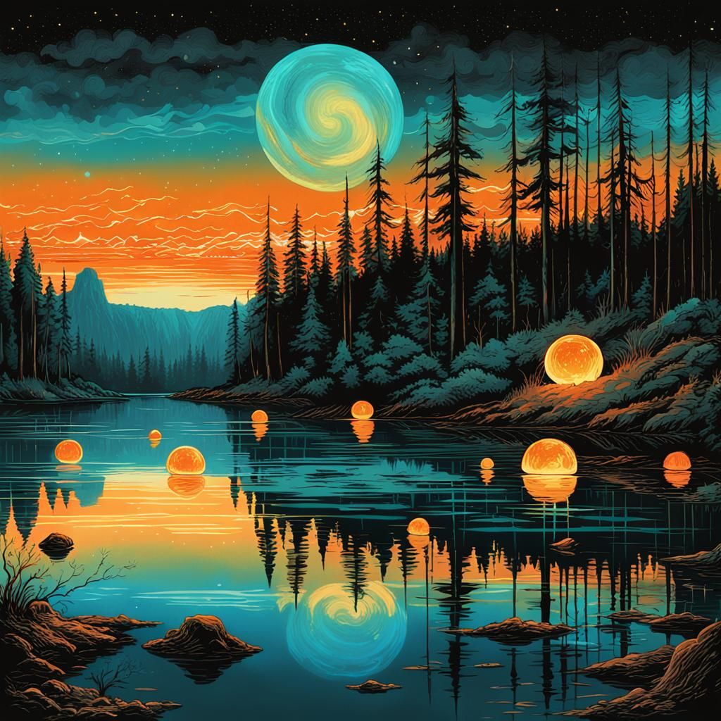BIOLUMINESCENT GLOWING ORBS