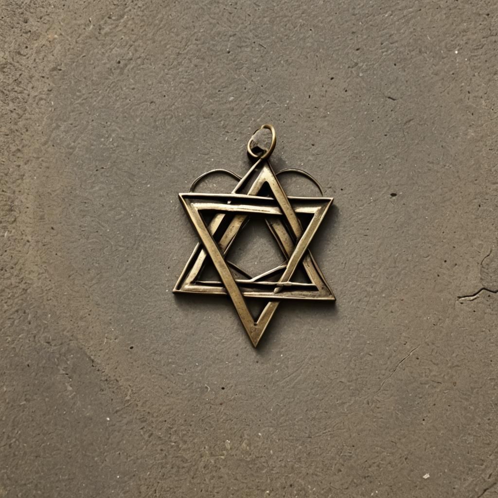 Star of David Inside a Heart