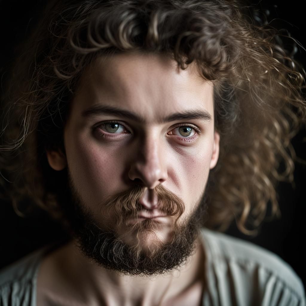 19th Century Portrait: Young Woman and Older Man