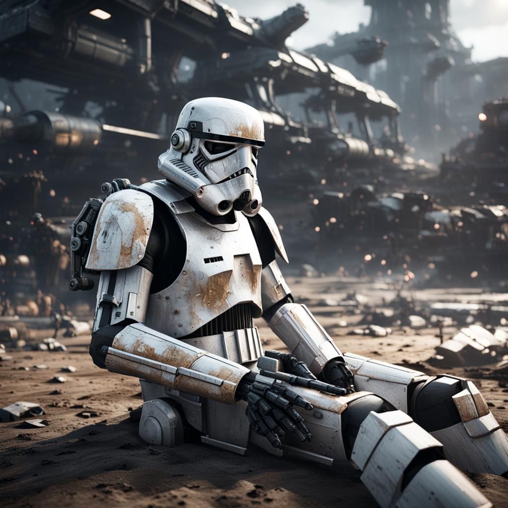 WWI Battlefield Mech Suit Stormtrooper