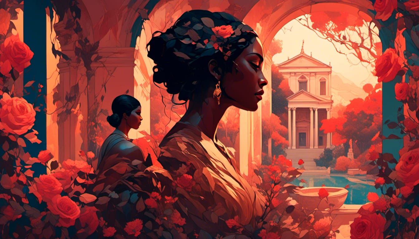 Greek Detective and Girlfriend in Fauvist Style