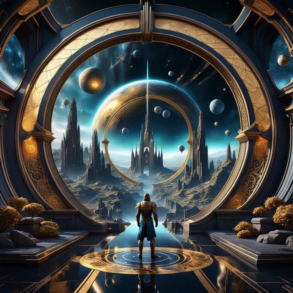 Detailed Mirror Universe Matte Painting in 8K