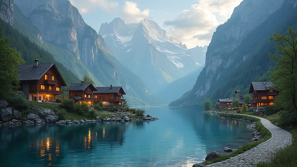 Stained Glass Valley in the Swiss Alps