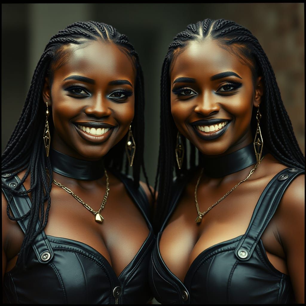 Rammstein-Inspired Black Metal Fashion: Cinematic Film Still